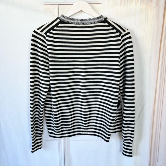 J.CREW Striped Harlow Cardigan Sweater 100% WOOL - Picture 4 of 12